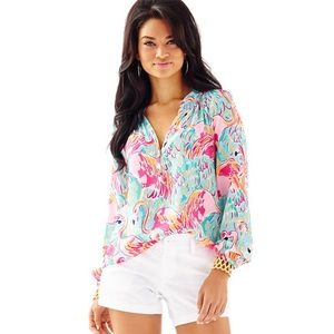 Lilly Pulitzer Peel and Eat Elsa Blouse